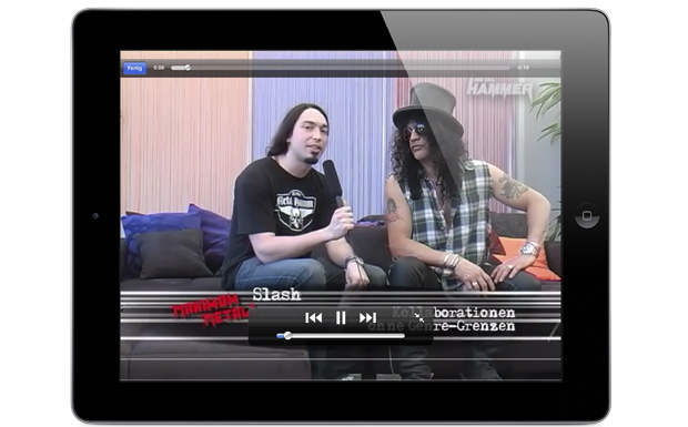 Eindrücke aus der METAL HAMMER iPad-App "History of Metal"