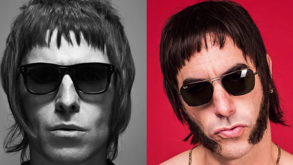 Kann man schon mal verwechseln: Sacha Baron Cohen alias Nobby und Liam Gallagher alias ehemals prominenter Sänger