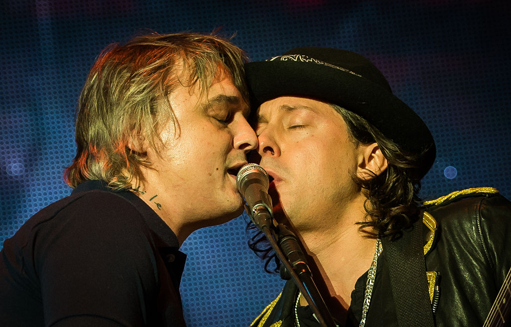 Pete Doherty und Carl Barat beim Libertines-Konzert Ende Januar 2016 in der O2-Arena London.