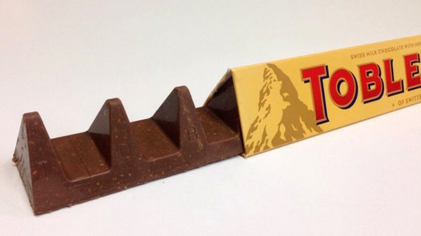 Ein neues Design für Toblerone – mit 350 statt 400 Gramm.