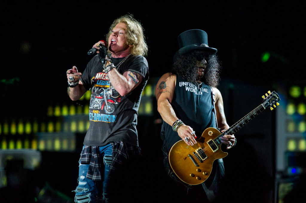 Axl Rose und Slash live mit Guns N'Roses im Februar 2017 in Brisbane, Australien