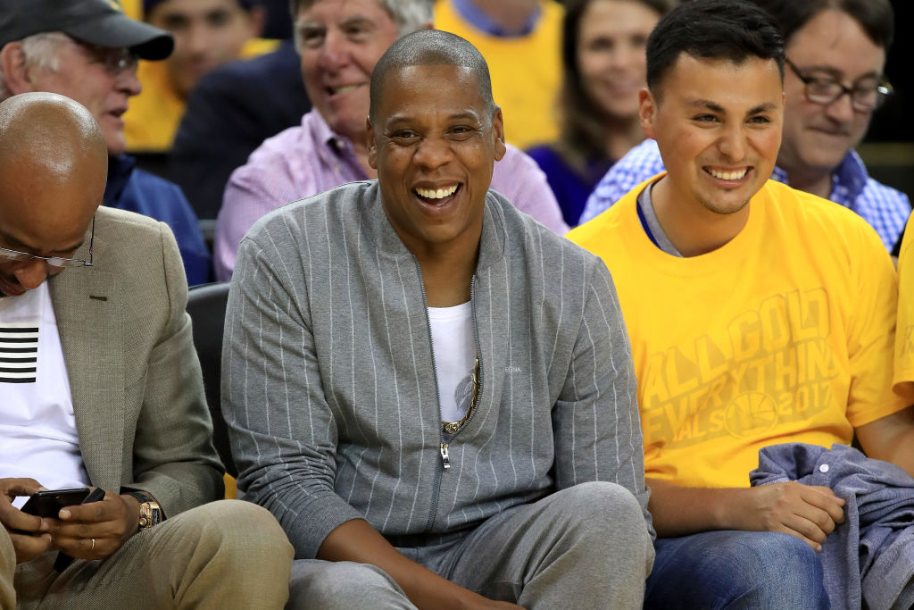 Jay Z im Publikum bei den NBA Finals 2017 am 1. Juni in Oakland