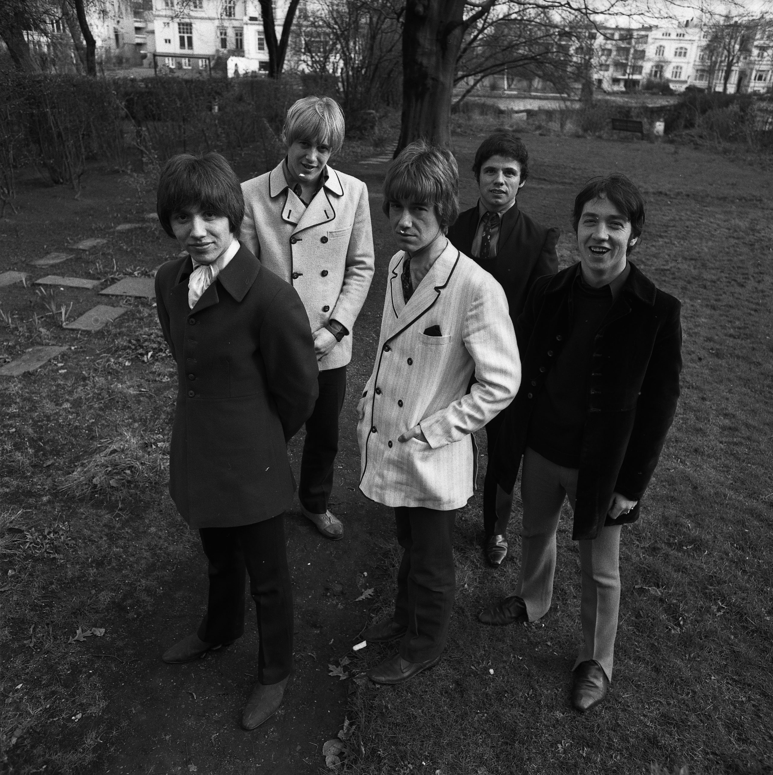 The Easybeats 1967 in Deutschland: Stevie Wright, Harry Vanda, Dick Diamonde, Henry 'Snowy' Fleet und George Young