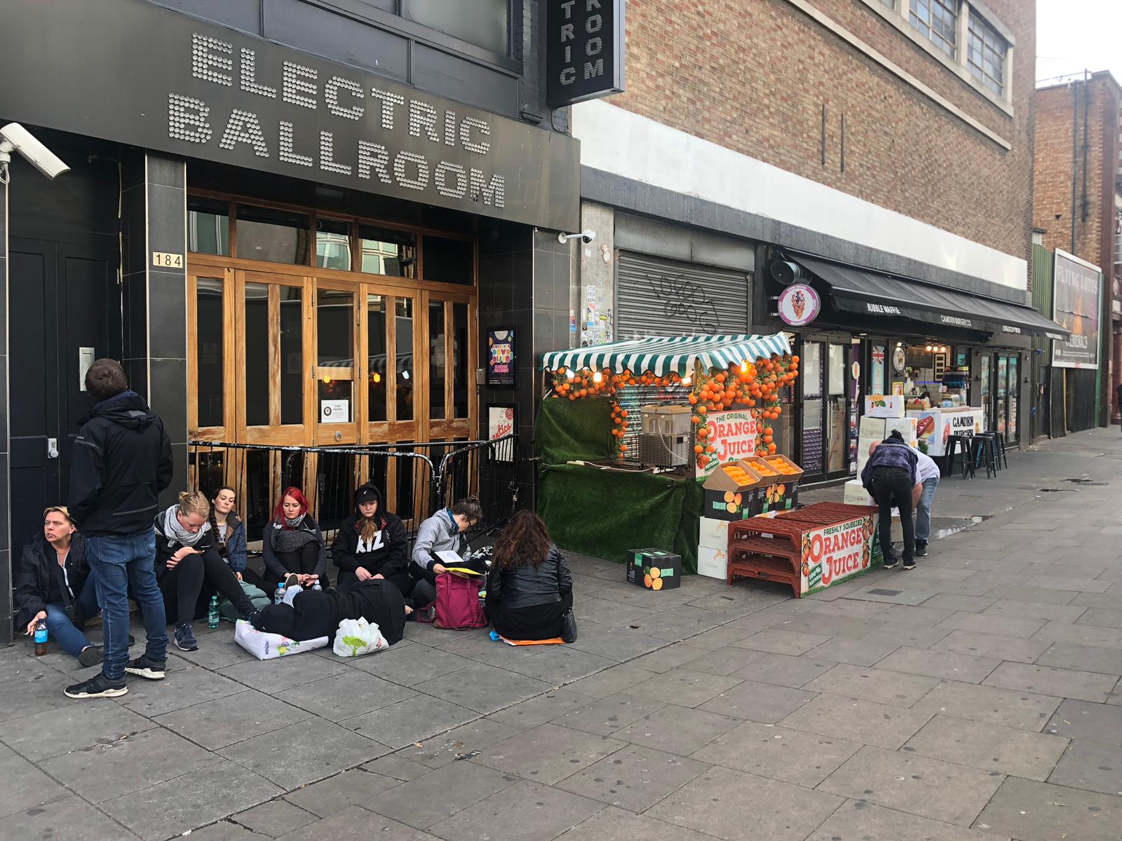 Der Electric Ballroom in London am Tag, als abends dort Die Ärzte spielen würden