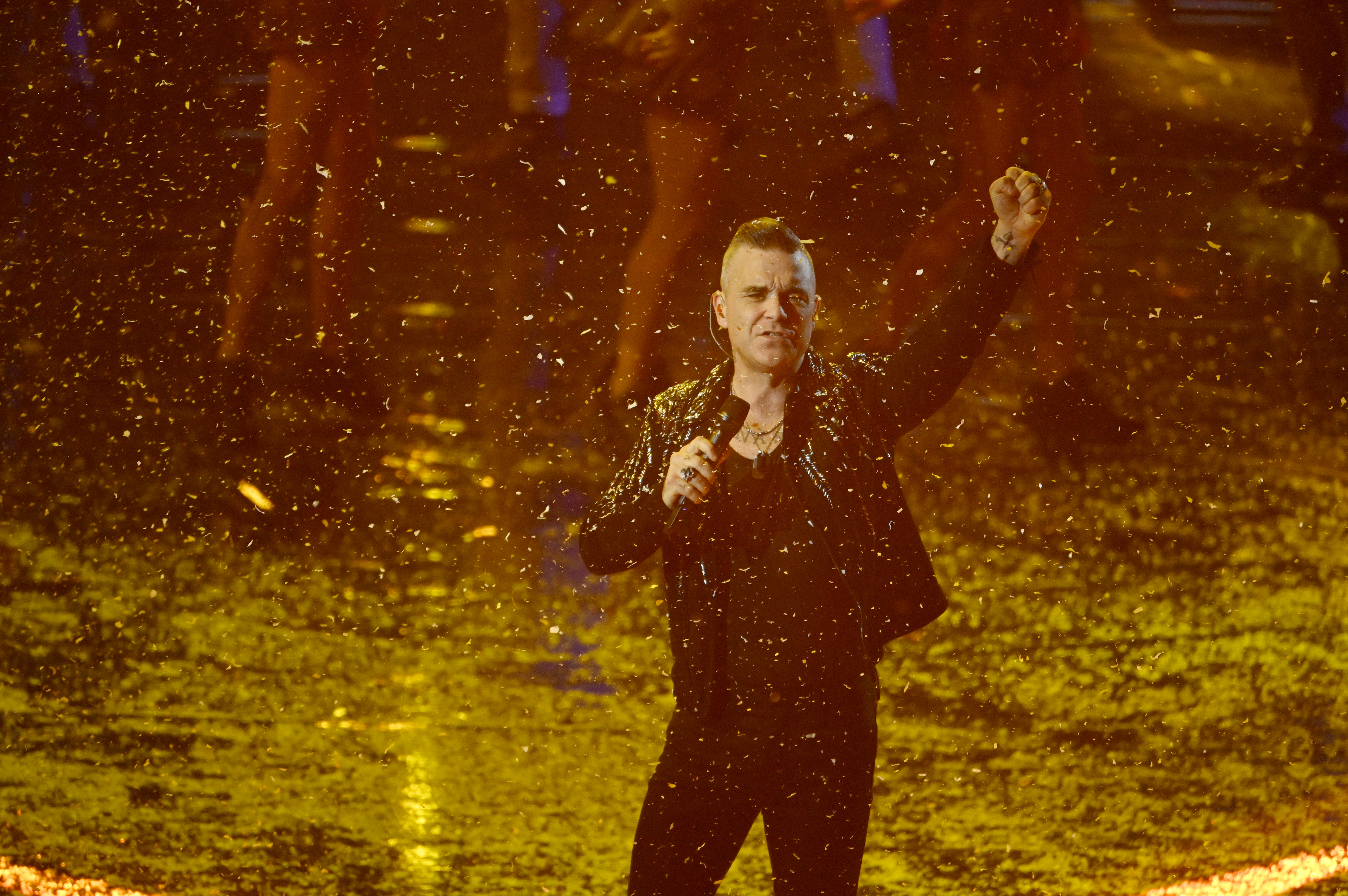 Robbie Williams, hier live beim „X-Factor“-Finale im Dezember 2019 in Mailand