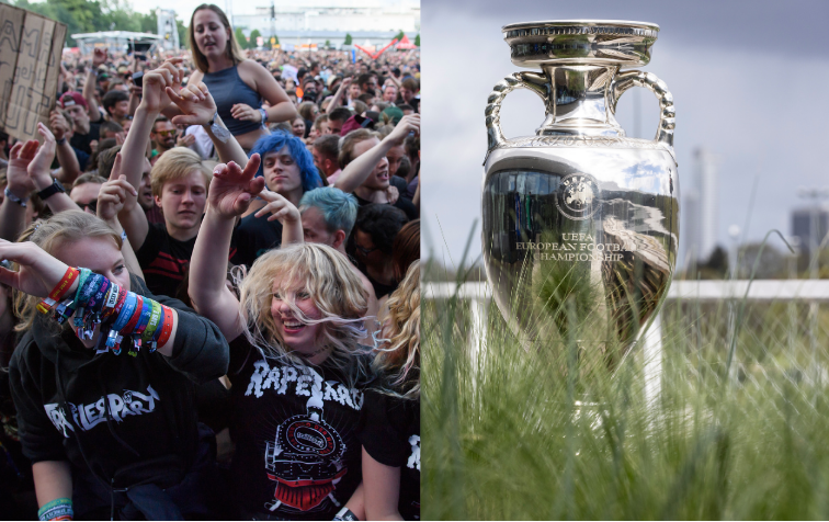 Collage: RIP, 2018 und EM-Pokal 2024