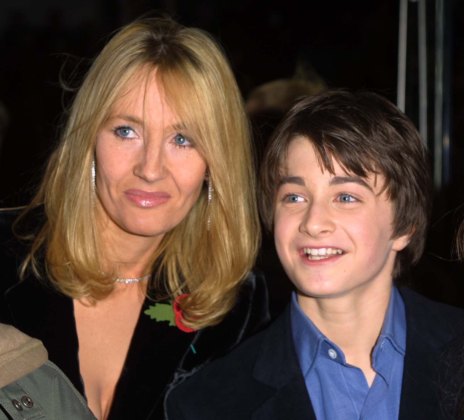 J.K. Rowling und Daniel Radcliffe bei der Harry Potter Premiere 2001
