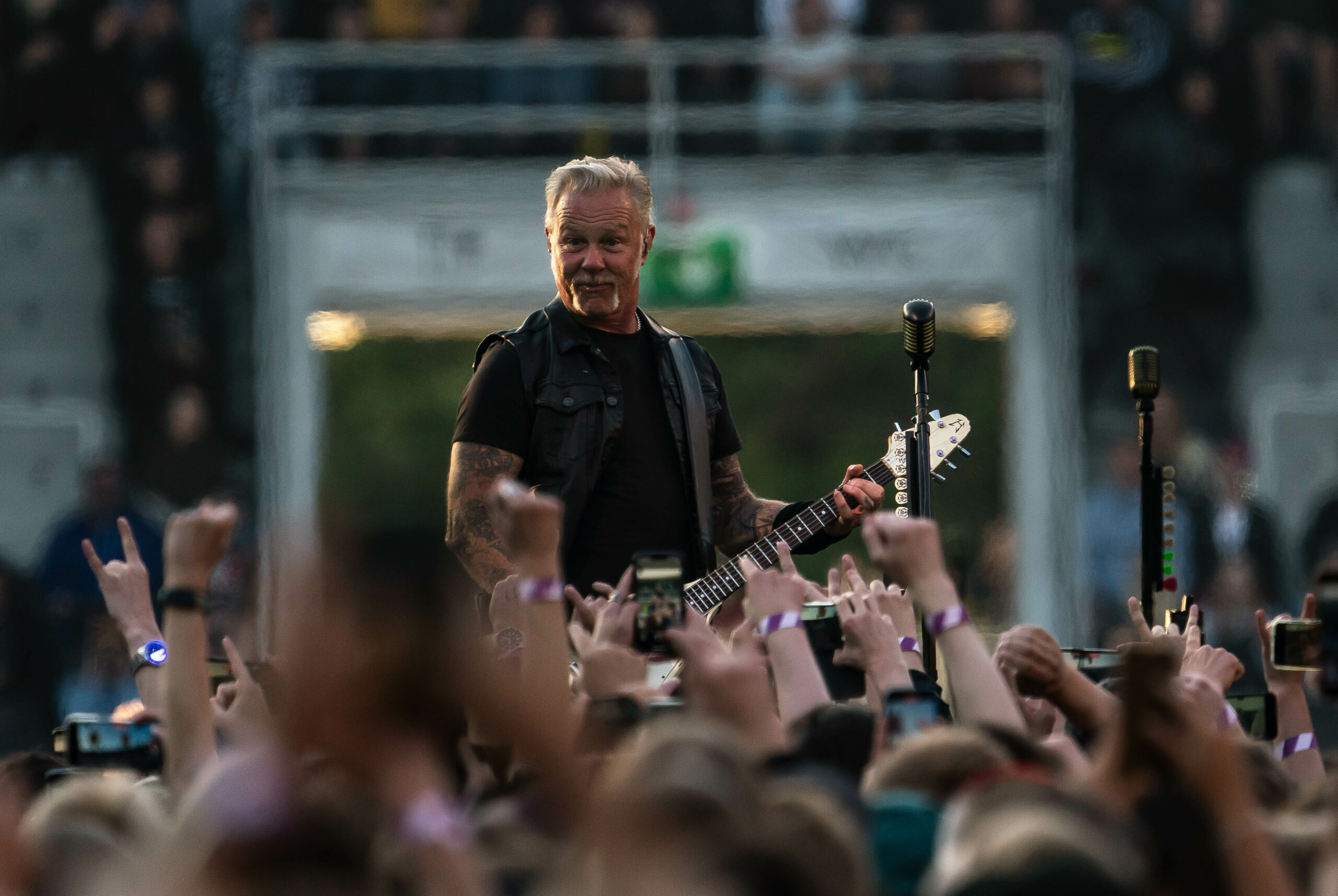 James Hetfield beim Metallica-Konzert in Helsinki, 7. Juni 2024.