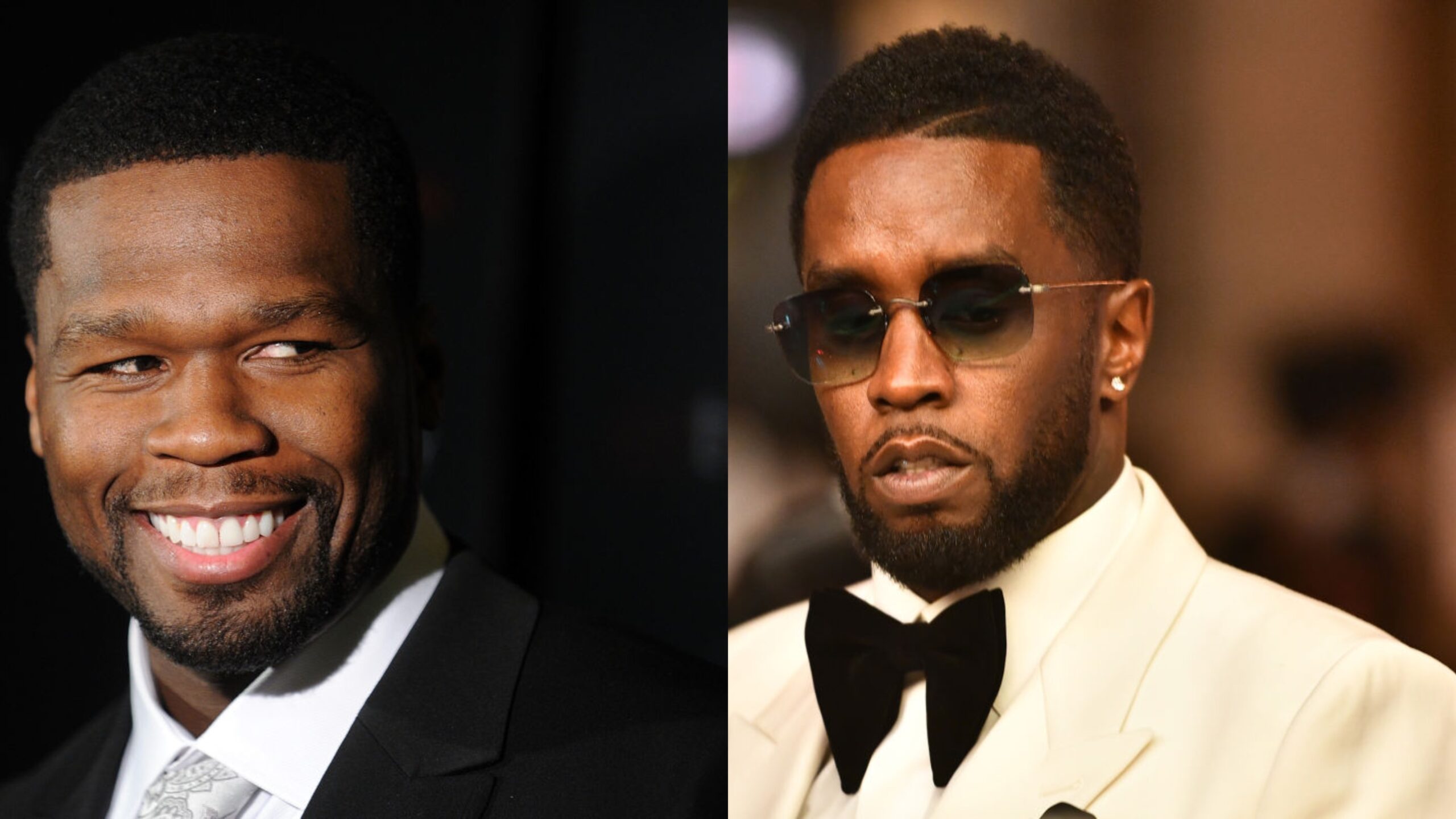 50 Cent (l.) und Sean „Diddy“ Combs (r.)