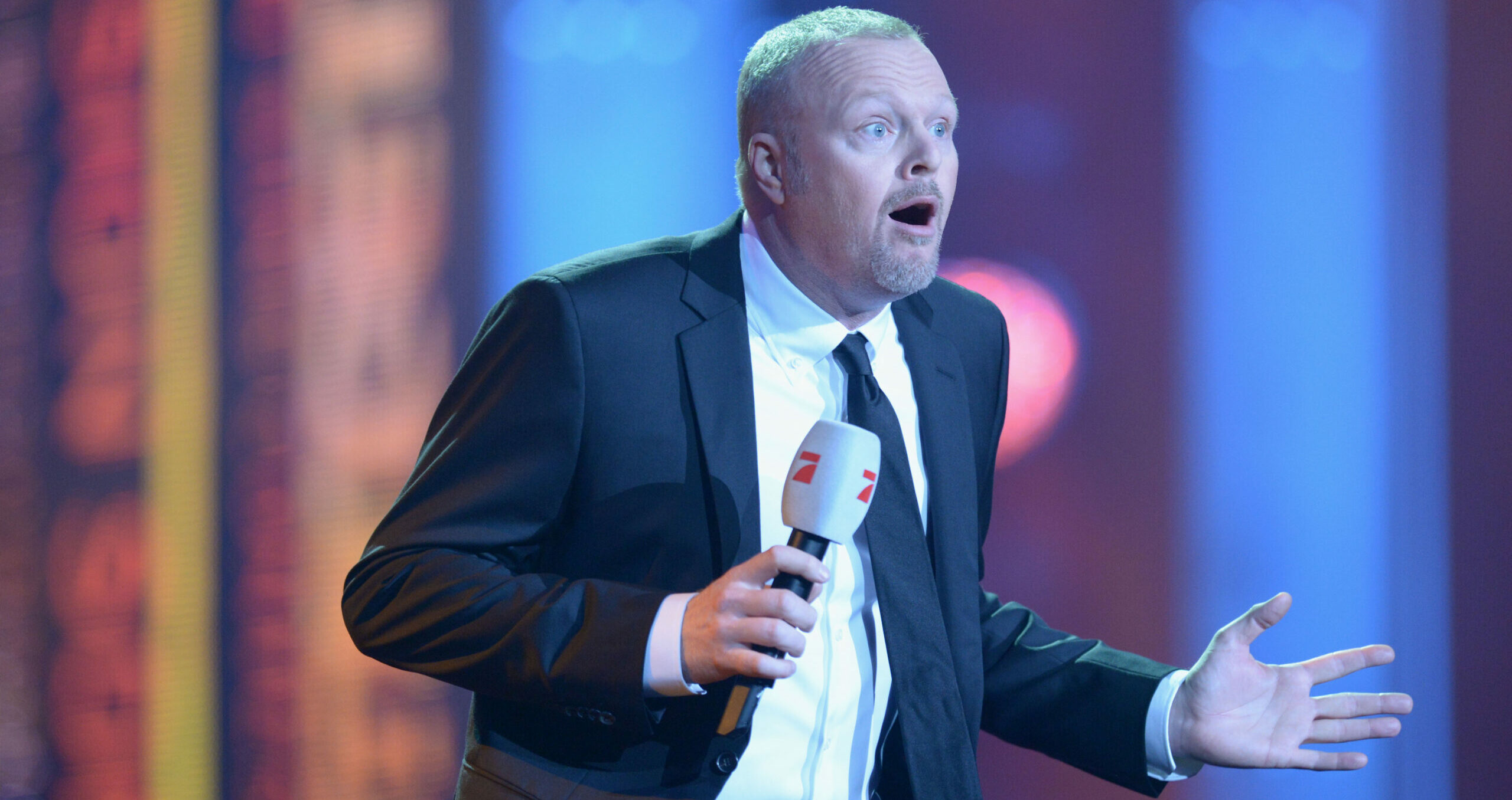 Entertainer Stefan Raab beim Bundesvision Song Contest, 2014