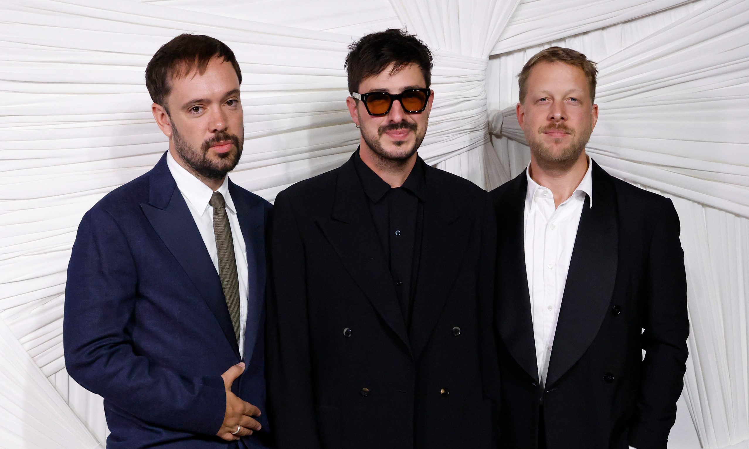 Mumford & Sons in New York: (v.l.n.r.) Ben Lovett, Marcus Mumford und Ted Dwane bei den Albie Awards, 26. September 2024