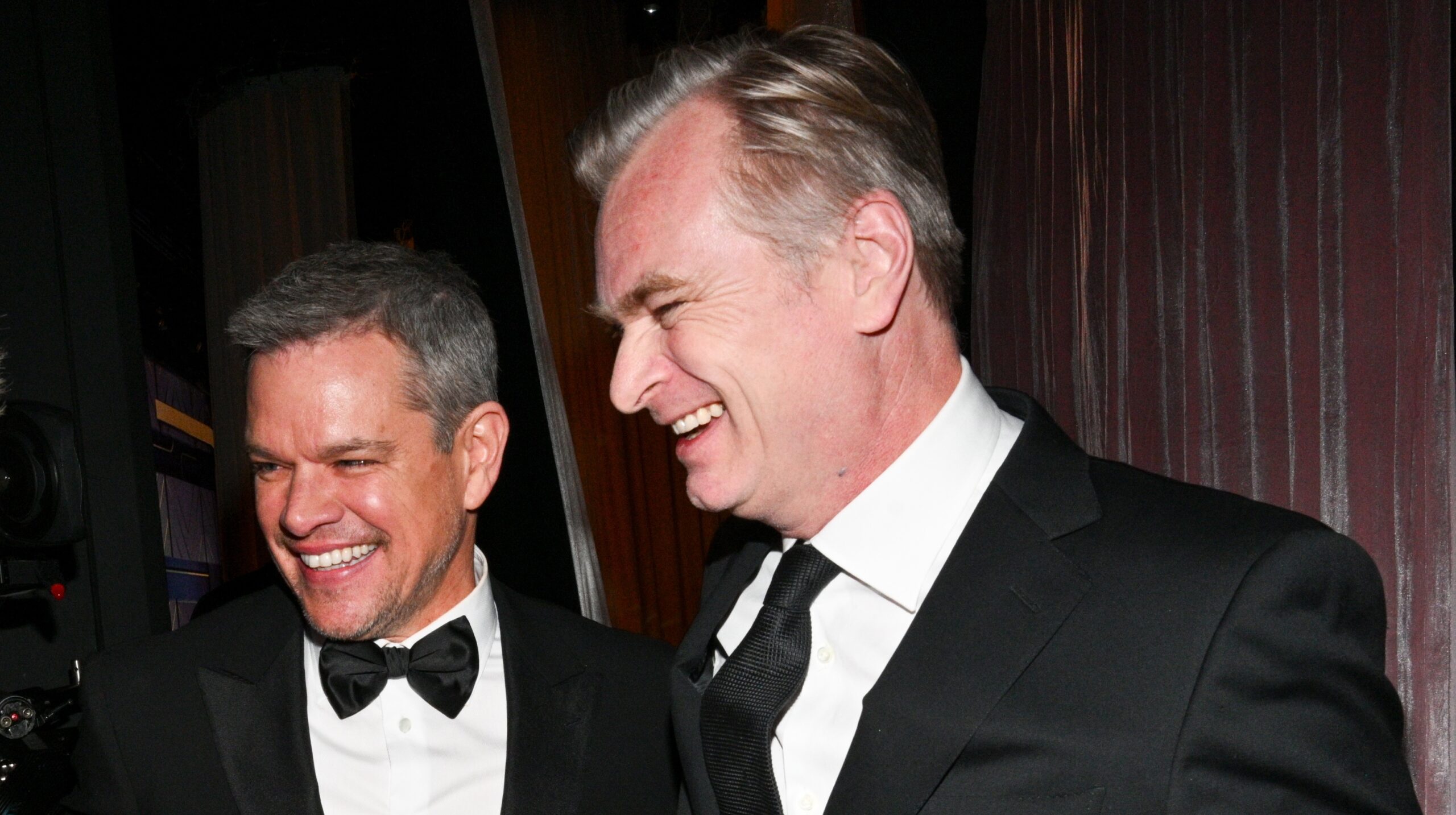 Matt Damon und Christopher Nolan