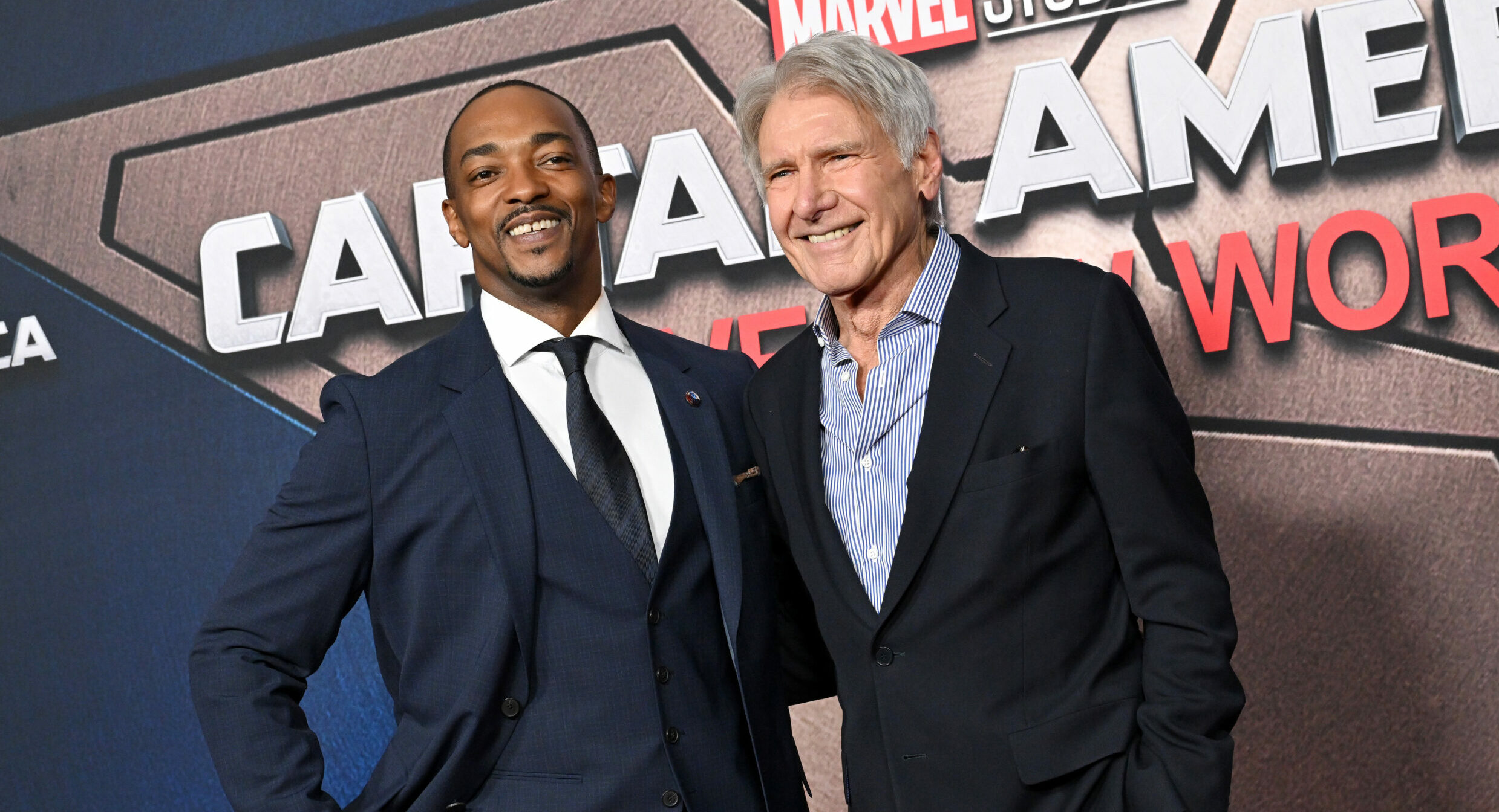 Anthony Mackie und Harrison Ford bei der „Captain America: Brave New World“ Premiere